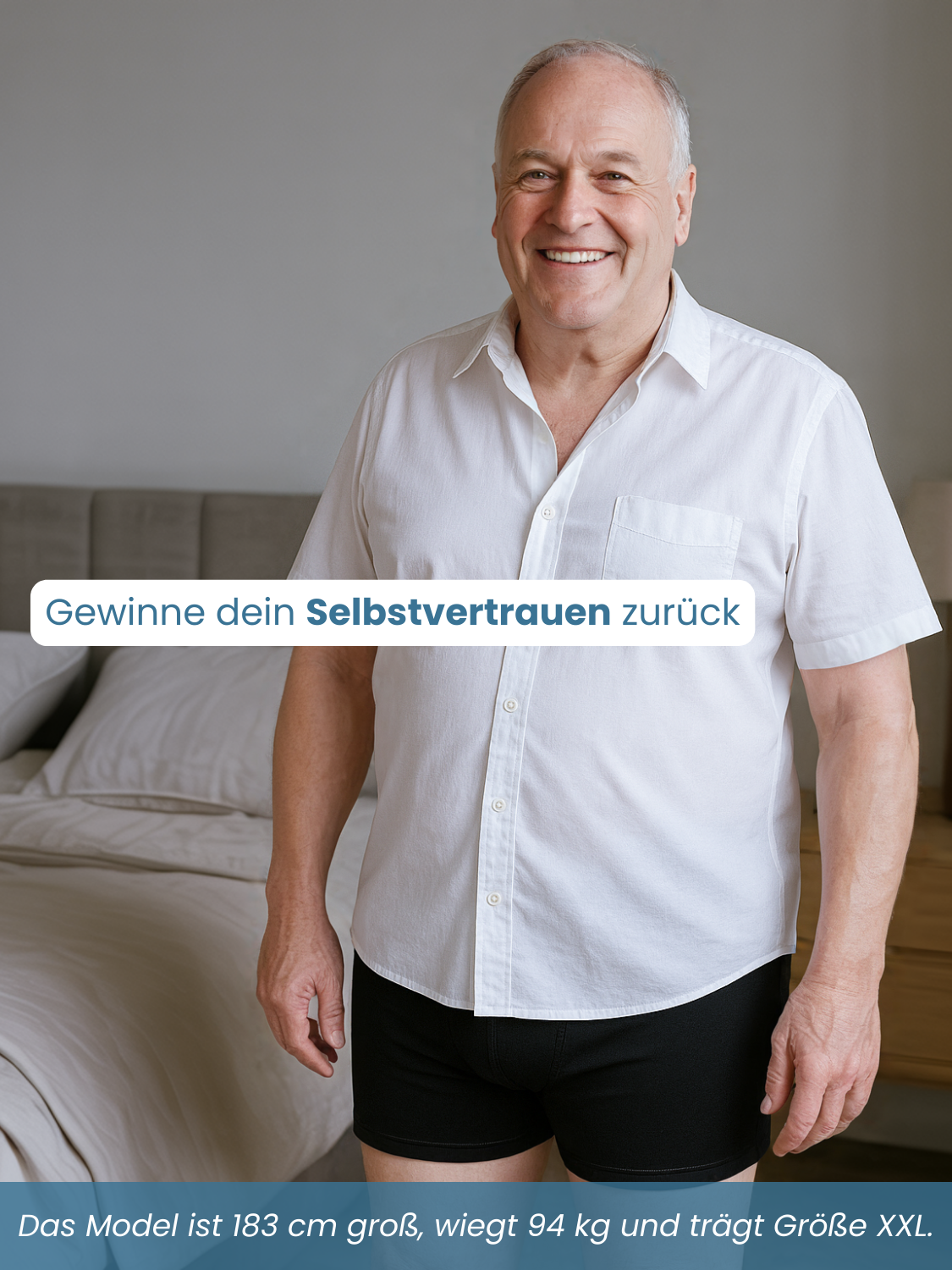 Ben's Originale Auslaufsichere Boxershorts (Marineblau)